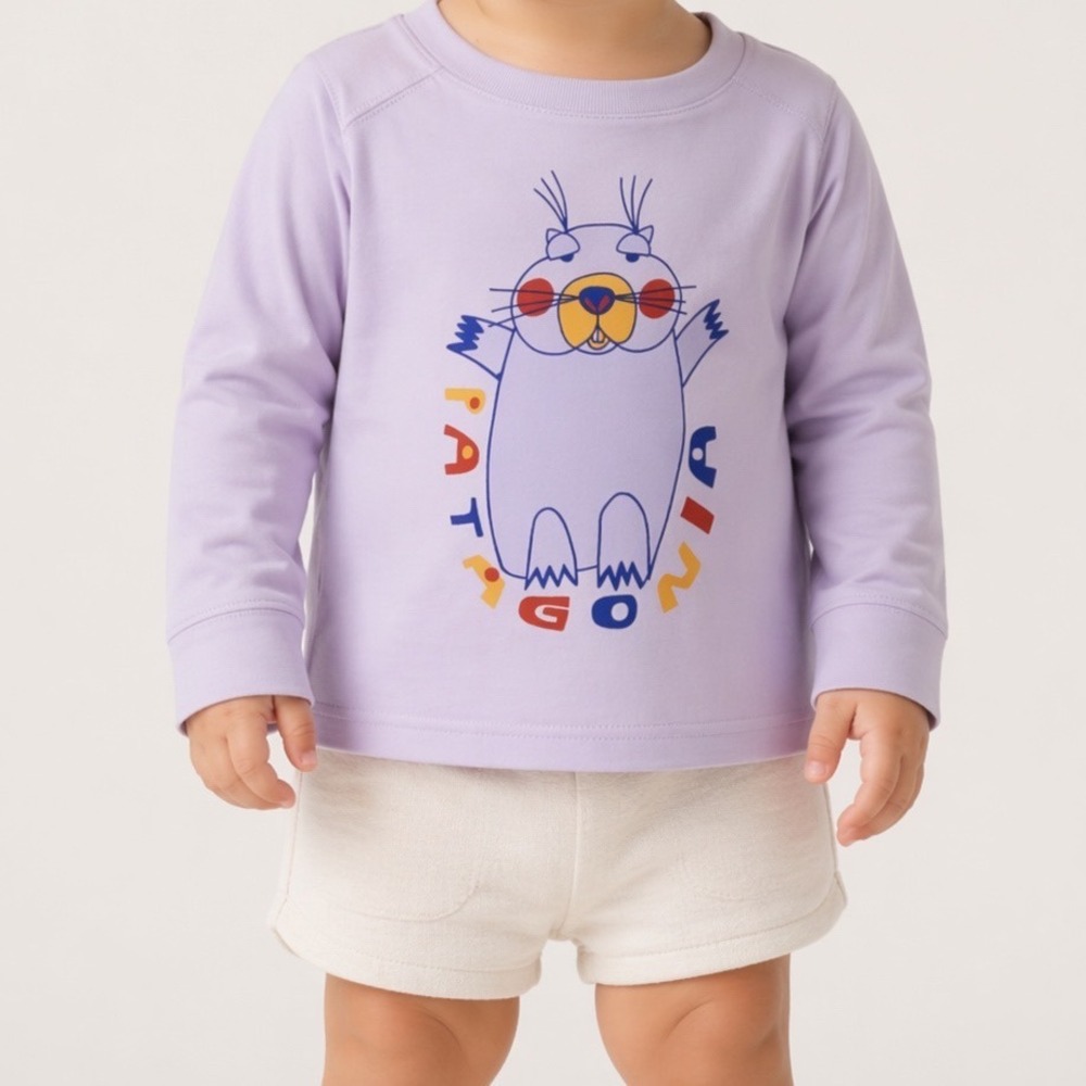 Patagonia Baby Capilene Silkweight Longsleeve Mountain Mood Purple 3-6M NWT